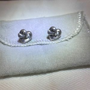 James Avery Heart Knot Stud Earrings